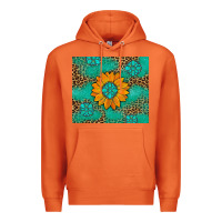 Carrot Sunflower Gemstone Leopard Premium Hoodie - Artiststas