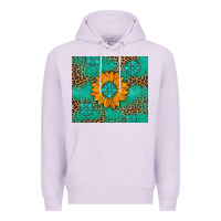 Lilac Sunflower Gemstone Leopard Premium Hoodie - Artiststas
