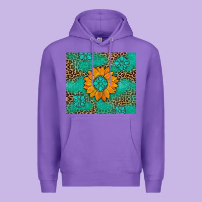 Sunflower Gemstone Leopard Premium Hoodie Designed By Artiststas