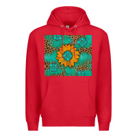 Red Sunflower Gemstone Leopard Premium Hoodie - Artiststas