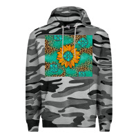 Slate Camo Sunflower Gemstone Leopard Premium Hoodie - Artiststas