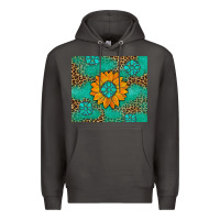 Smoke Sunflower Gemstone Leopard Premium Hoodie - Artiststas