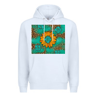 White Sunflower Gemstone Leopard Premium Hoodie - Artiststas