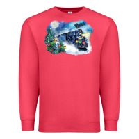 Cardinal polar express winter Premium Sweatshirt - FaDigitalArtStudio