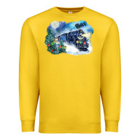 Lemon polar express winter Premium Sweatshirt - FaDigitalArtStudio