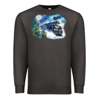 Smoke polar express winter Premium Sweatshirt - FaDigitalArtStudio