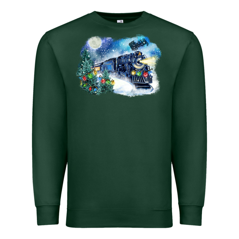 Polar Express Winter Premium Sweatshirt by FaDigitalArtStudio | Teevron