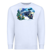 White polar express winter Premium Sweatshirt - FaDigitalArtStudio