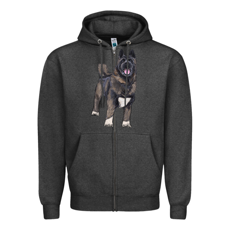 American Akita Zipper Hoodie by RanaPortraitStore | Teevron