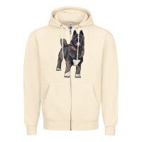 Sandshell American akita Zipper Hoodie - RanaPortraitStore
