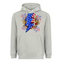 Moon Dust American lightning bolt Heavyweight Hoodie - Zillion Design Studio