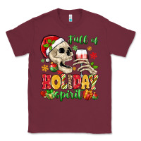 Burgundy full of holiday spirit Classic Tee - MaliasSmallBusiness