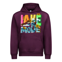Mauve Wine Lake mode summer Urban Hoodie - NancyCooperArtShop