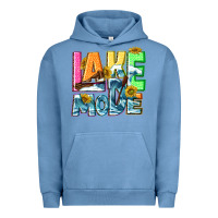 Pigment Pebble Blue Lake mode summer Urban Hoodie - NancyCooperArtShop