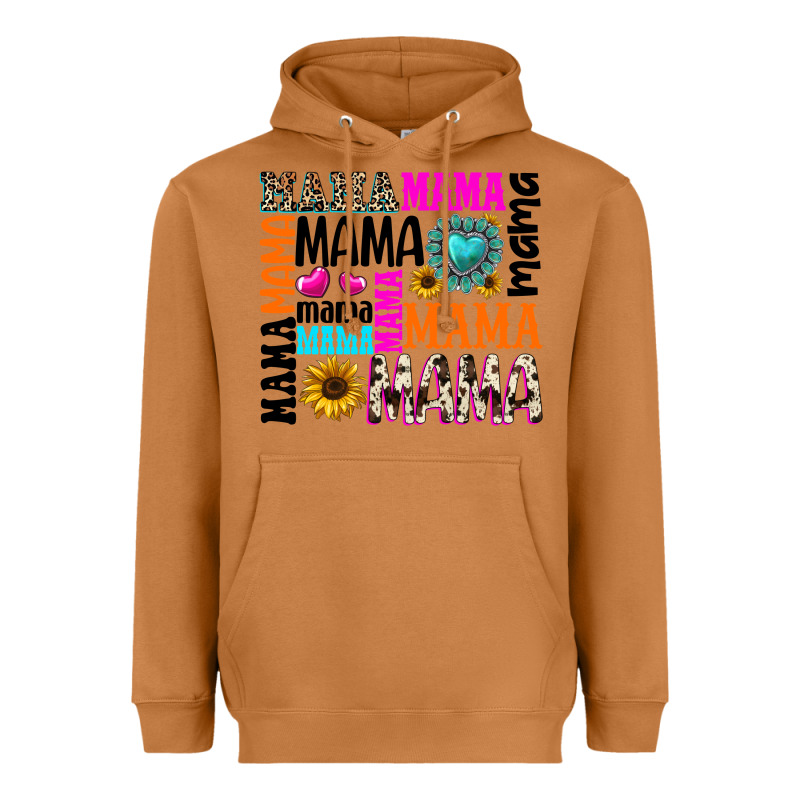 Mama Gemstone Sunflower Heavyweight Hoodie by texasbilliewilder | Teevron