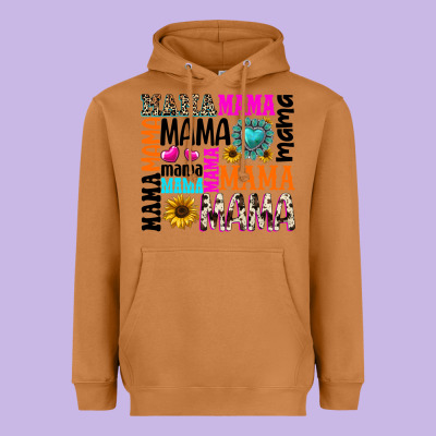 Mama Gemstone Sunflower Heavyweight Hoodie Designed By Texasbilliewilder