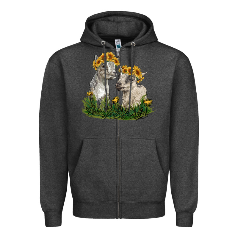 Baby Goats Zipper Hoodie by RanaPortraitStore | Teevron