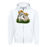 White baby goats Zipper Hoodie - RanaPortraitStore