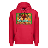 Cardinal merry christmas cactus Premium Hoodie - AdoDesignShop