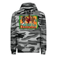 Slate Camo merry christmas cactus Premium Hoodie - AdoDesignShop