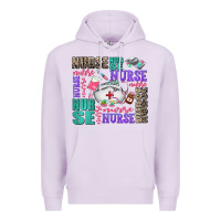 Lilac nurse nurse nurse with nurse element Premium Hoodie - AdoDesignShop