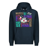 Navy nurse nurse nurse with nurse element Premium Hoodie - AdoDesignShop