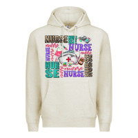 Oatmeal Heather nurse nurse nurse with nurse element Premium Hoodie - AdoDesignShop