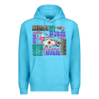Ocean Blue nurse nurse nurse with nurse element Premium Hoodie - AdoDesignShop