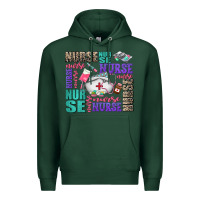 Sports Green nurse nurse nurse with nurse element Premium Hoodie - AdoDesignShop