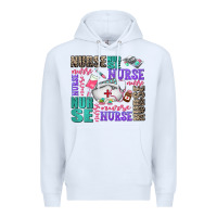 White nurse nurse nurse with nurse element Premium Hoodie - AdoDesignShop