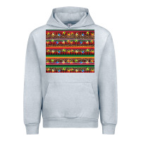 Heather Grey Christmas lights serape Urban Hoodie - BarkalooDesign
