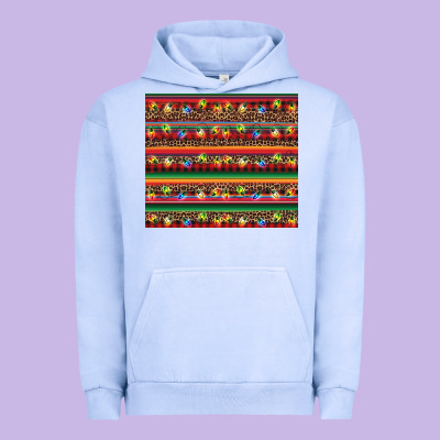 Christmas Lights Serape Urban Hoodie Designed By Barkaloodesign