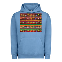 Pigment Pebble Blue Christmas lights serape Urban Hoodie - BarkalooDesign