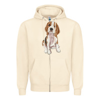 Sandshell beagle Zipper Hoodie - RanaPortraitStore