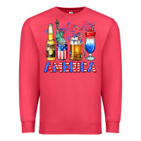 Cardinal 4th of July American drinks America Premium Sweatshirt - Neo Western