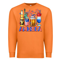 Carrot 4th of July American drinks America Premium Sweatshirt - Neo Western