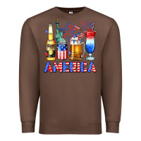 Chestnut 4th of July American drinks America Premium Sweatshirt - Neo Western