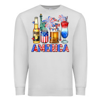 Dove Grey 4th of July American drinks America Premium Sweatshirt - Neo Western