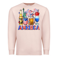 Pale Pink 4th of July American drinks America Premium Sweatshirt - Neo Western