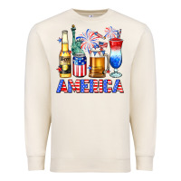 Sandshell 4th of July American drinks America Premium Sweatshirt - Neo Western