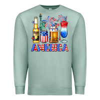 Seafoam 4th of July American drinks America Premium Sweatshirt - Neo Western