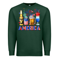Sports Green 4th of July American drinks America Premium Sweatshirt - Neo Western