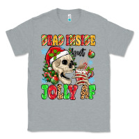 Heather Grey dead inside but jolly af Classic Tee - MaliasSmallBusiness