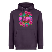 Plum mama leopard background Heavyweight Hoodie - texasbilliewilder
