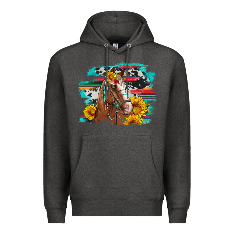 Horse With Sunflowers Premium Hoodie by Artiststas | Teevron