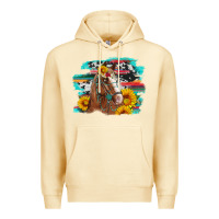 Pina Colada horse with sunflowers Premium Hoodie - Artiststas