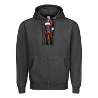 Charcoal Heather black angus Zipper Hoodie - RanaPortraitStore
