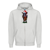 Dove Grey black angus Zipper Hoodie - RanaPortraitStore