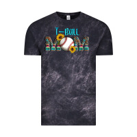 Cloud Black sport t ball mom Vintage Tee - Artiststas