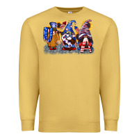 Antique Gold USA 4th of July gnomes  4th of july Premium Sweatshirt - CowGirlArtShop